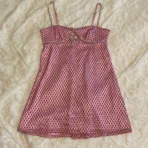 Pink Sparkly For Love and Lemons Mini Dress